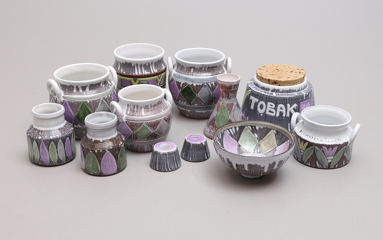 KERAMIIKKA, 12 kpl, Laholm.