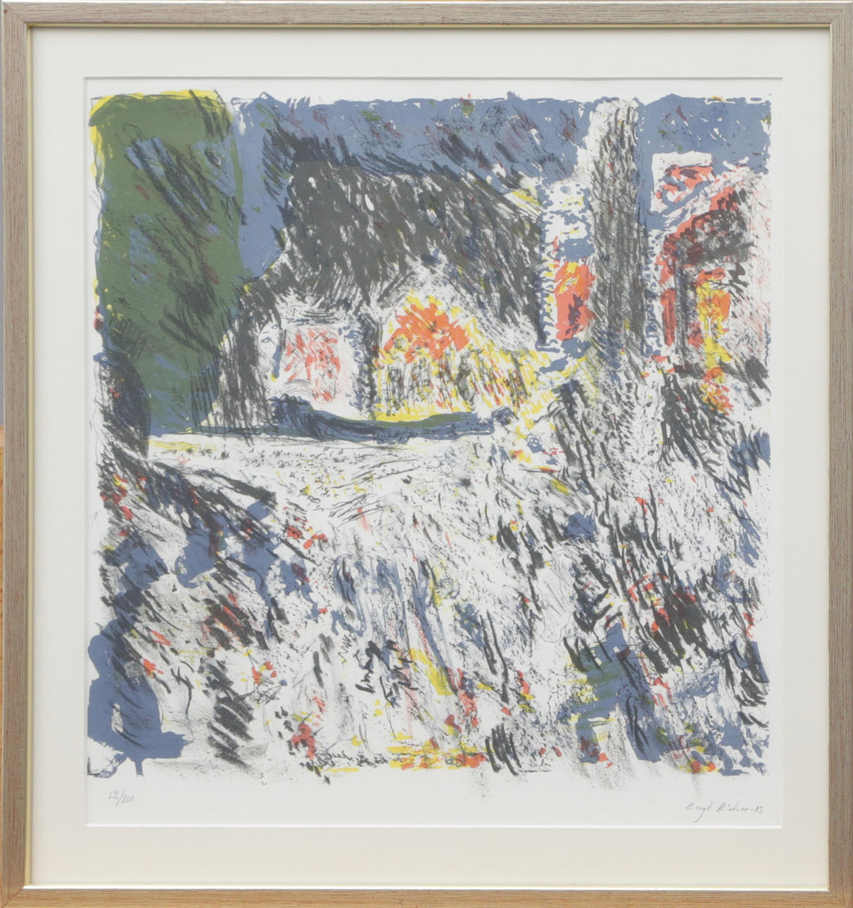 BENGT RINDNER. LITO, signerad.