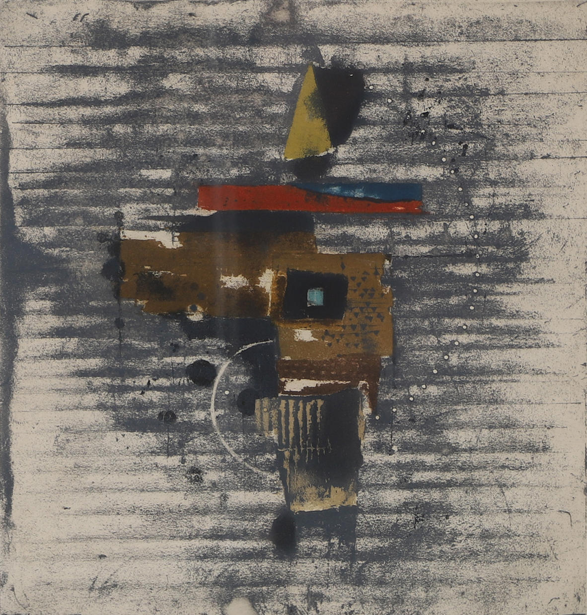 JOHNNY FRIEDLAENDER. Composition, etching, signed.