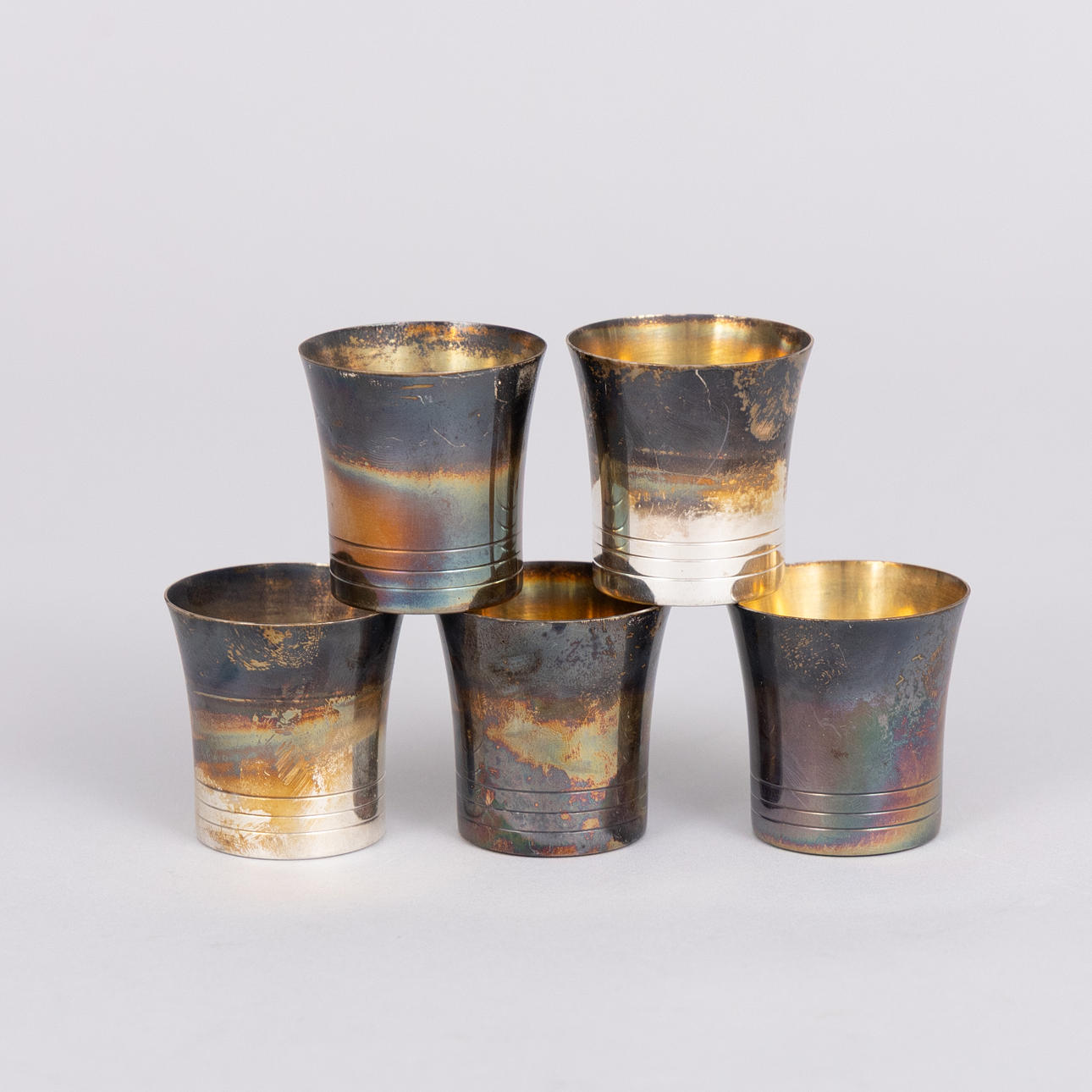 SOUP CUPS, 5 pcs, Silver.