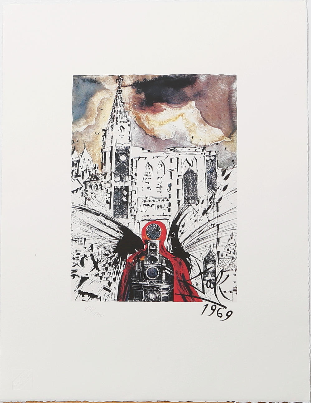 SALVADOR DALI. Alsace, färgserigrafi, signerad Dali och daterad 1969 i trycket och numrerad 992/1700.