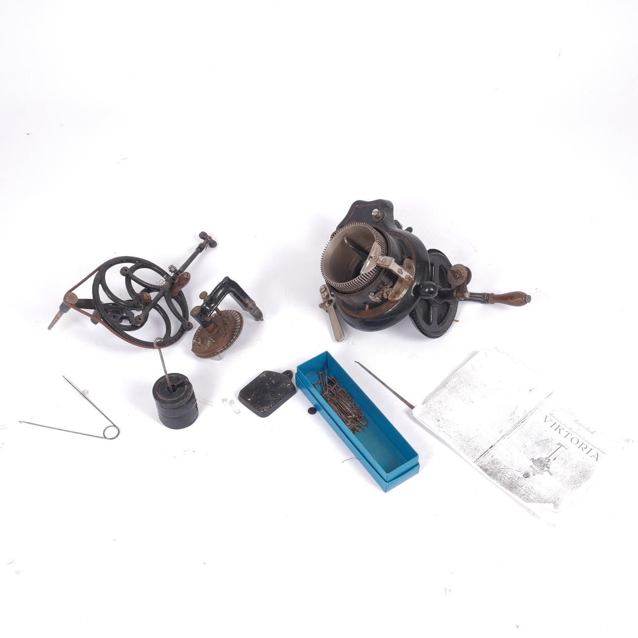 A KNITTING MACHINE, cast iron, Viktoria, 1920s.