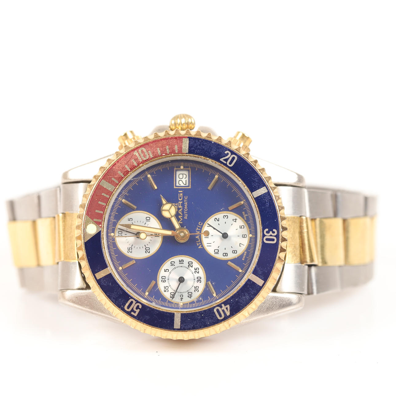 ARMBANDSUR, Margi Automatic, chronograph, stål.