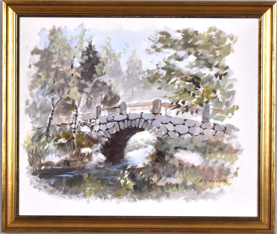 LENNART MÖLLER. Óleo sobre lienzo.