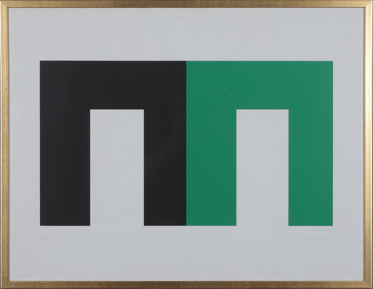 ESKIL HANSSON. lithograph in colours, signed, numbered 36/50 and dated -77.