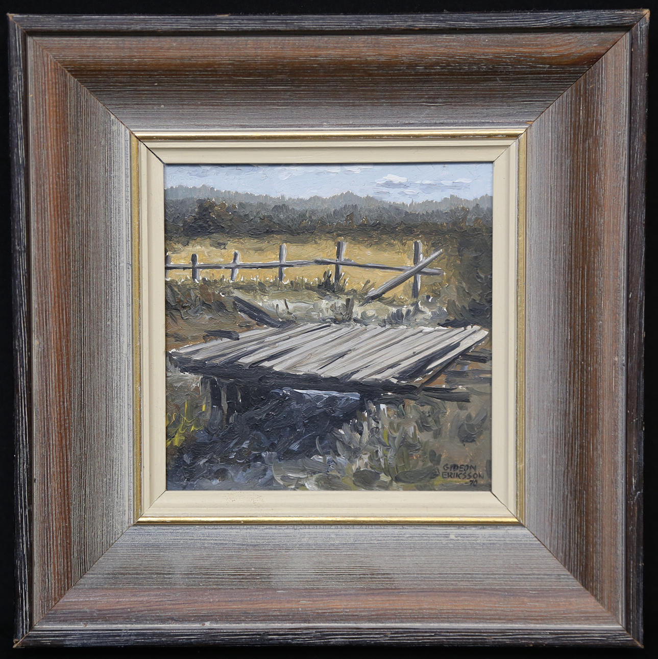 GIDEON ERIKSSON. oil on panel, signed and dated 70.