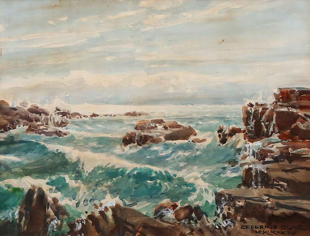 CEFERINO OLIVÉ. Seascape.