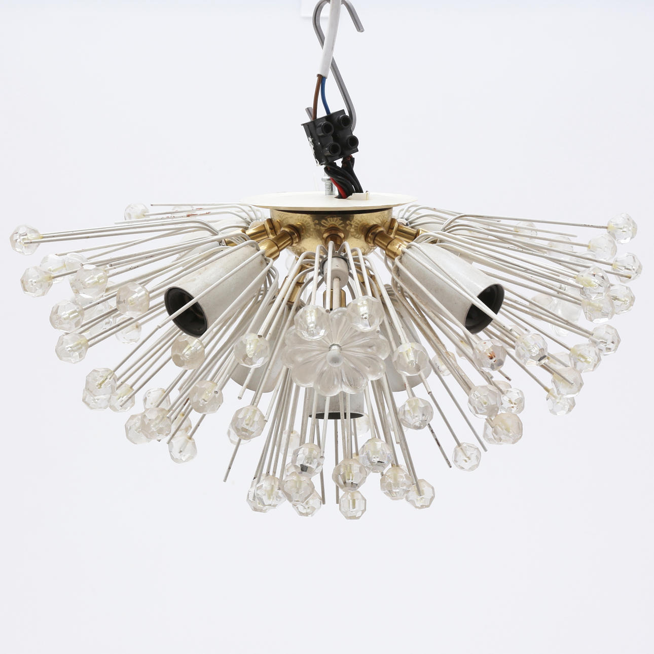 EMIL STEJNAR. A 1950s “Snowflake” ceiling lamp/wall lamp, Austria.