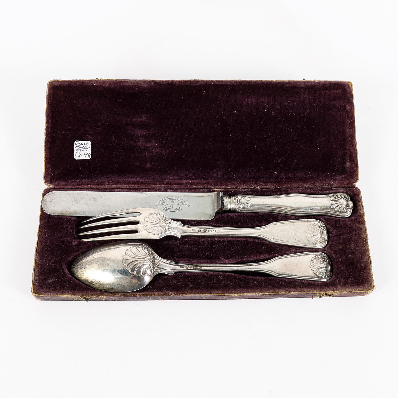 RESEBESTICK silver, Gustav Möllenborg 1848.