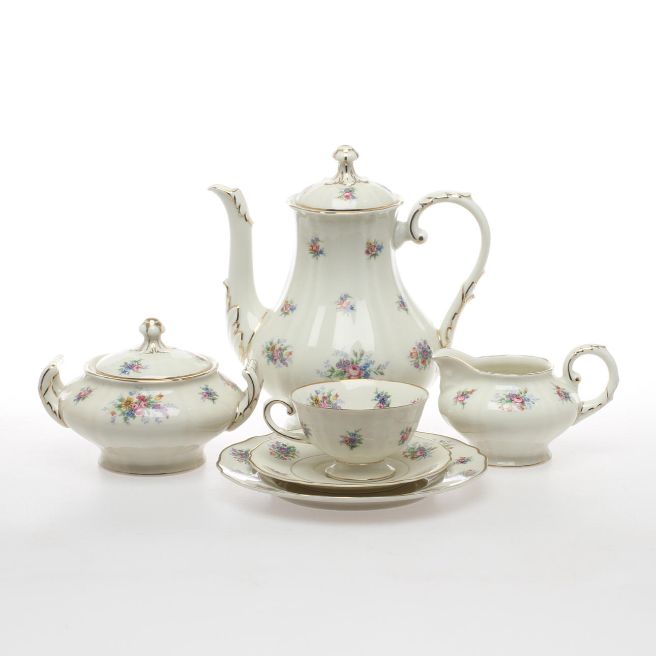 KAFFESERVIS, 27 delar, porslin, Krautheim, Tyskland.