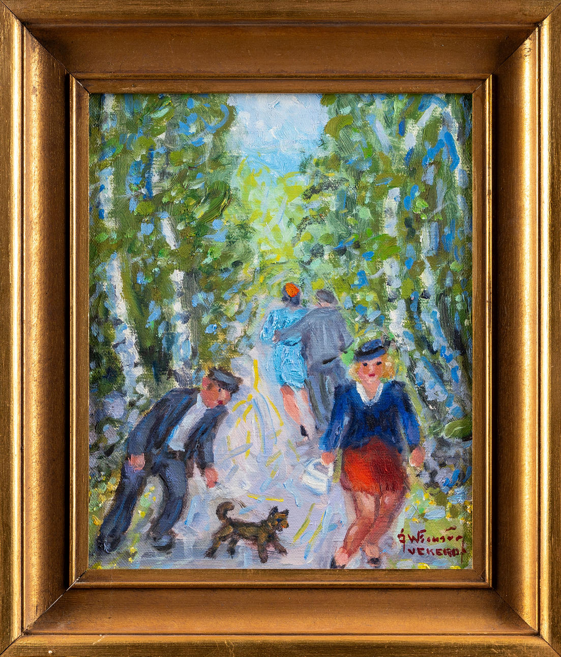 ÅKE WICKSTRÖM. Oil on canvas, Signed, 20th century.