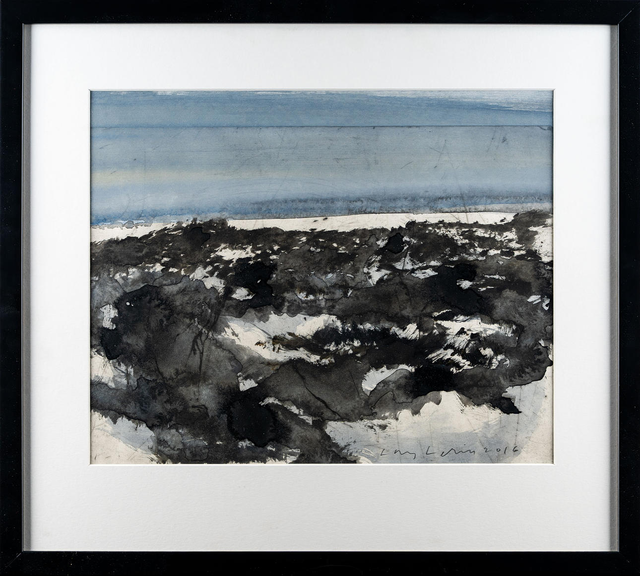 LARS LERIN. Watercolor on paper, Signed, 2016.