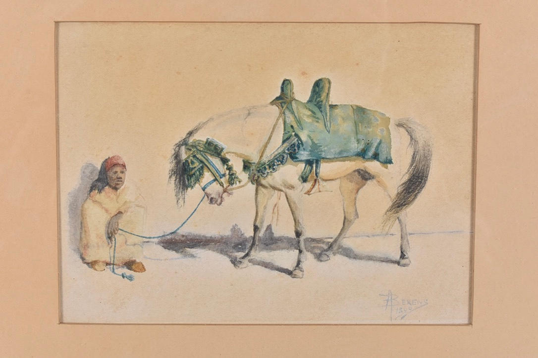 OIDENTIFIERAD KONSTNÄR. Watercolor.