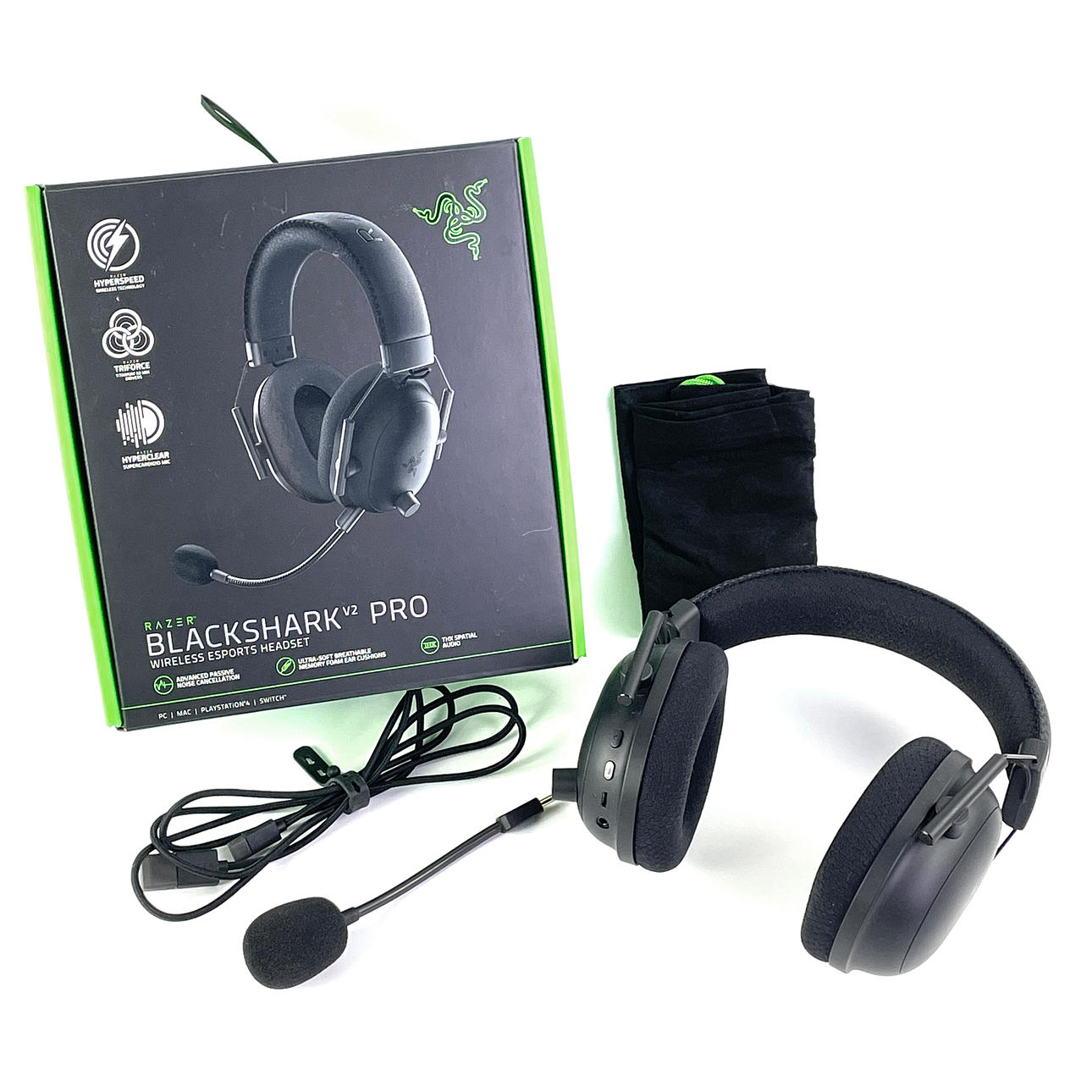 GAMING HEADSET. Razer BlackShark V2 Pro, wireless, in original packaging.