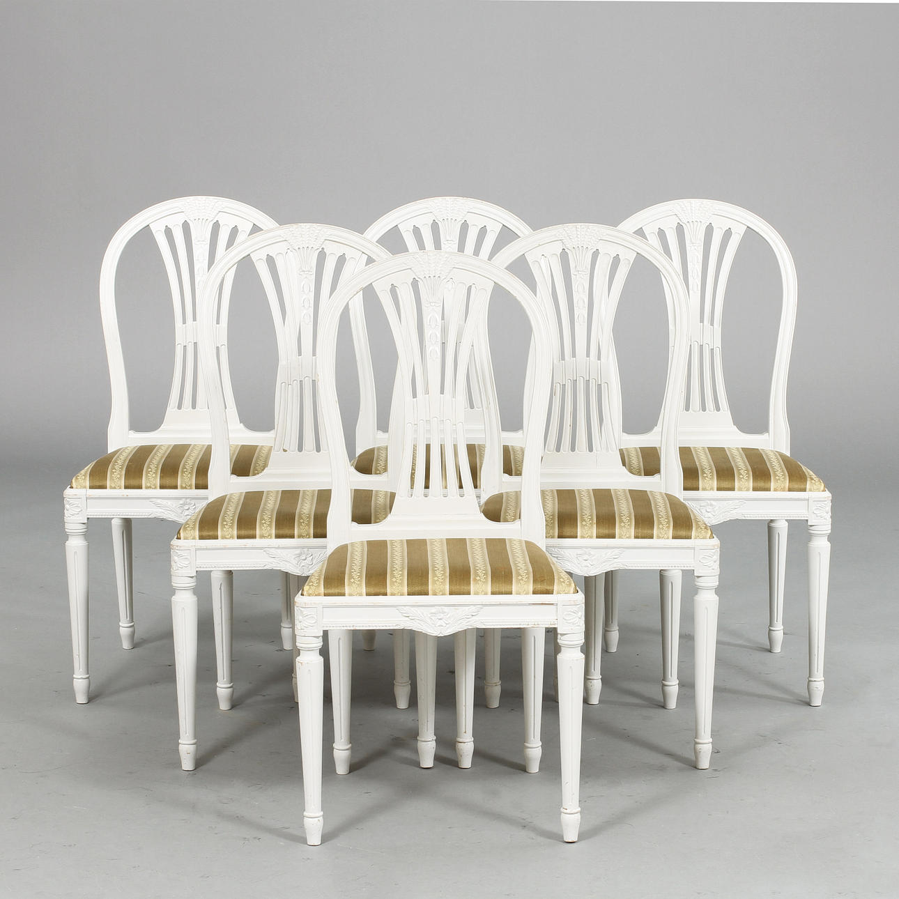 STOLAR, 6 st, gustaviansk stil, 1900-tal.