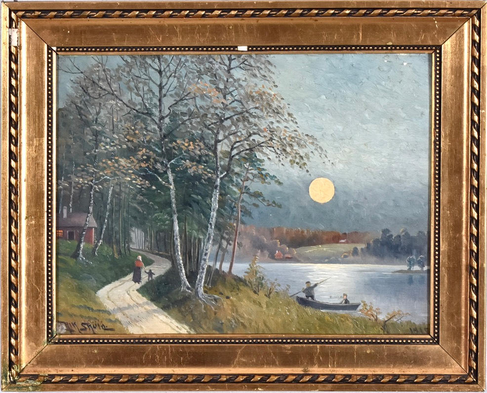 ERIK SKÖLD. Oil on panel.