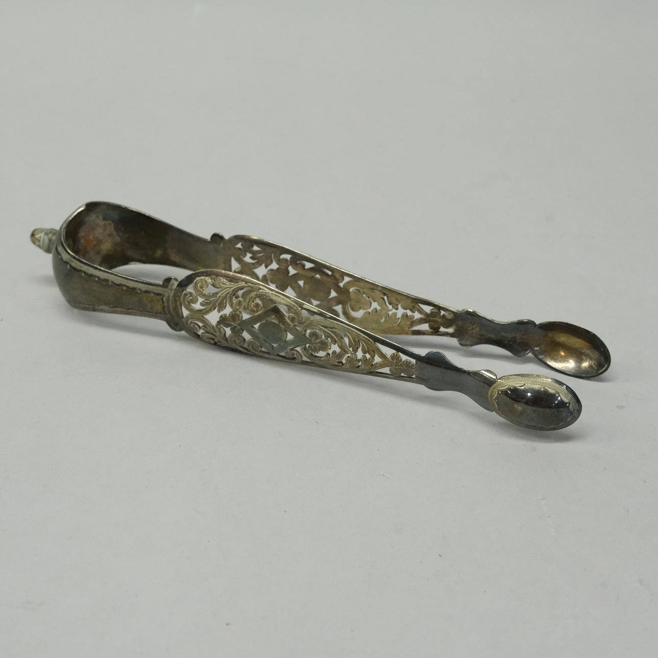 SOCKERTÅNG, SILVER, PARIS, 1800-TAL.