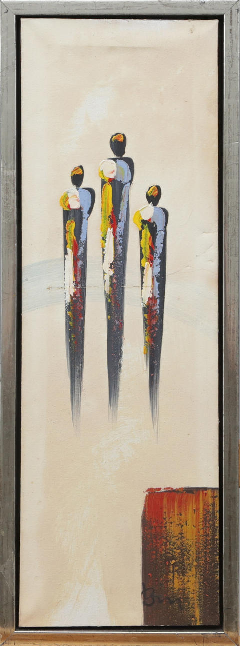 OIDENTIFIERAD KONSTNÄR. OIL, on canvas, signed.