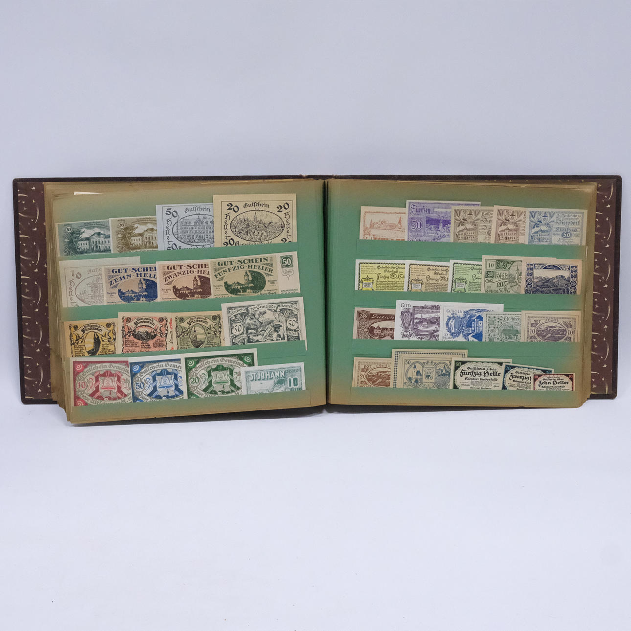 SAMLING AF NØDMØNTER OG PENGESEDLER, TYSKLAND.