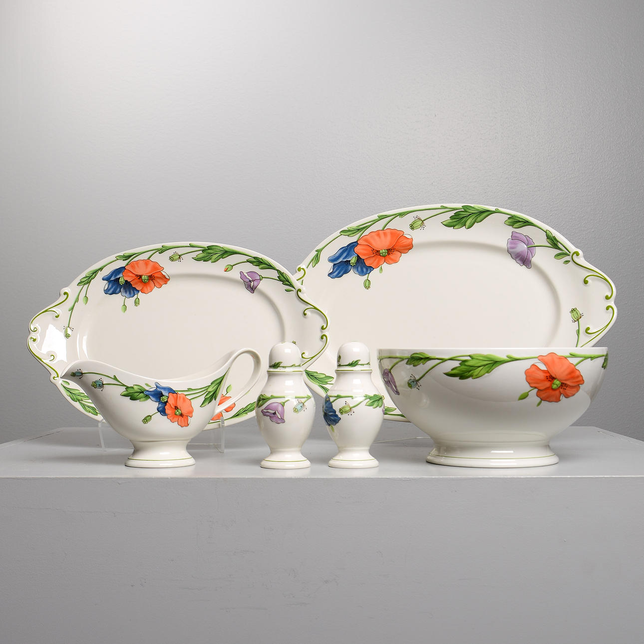 VILLEROY & BOCH, serveringsporslin, 6 delar, "Amapola".