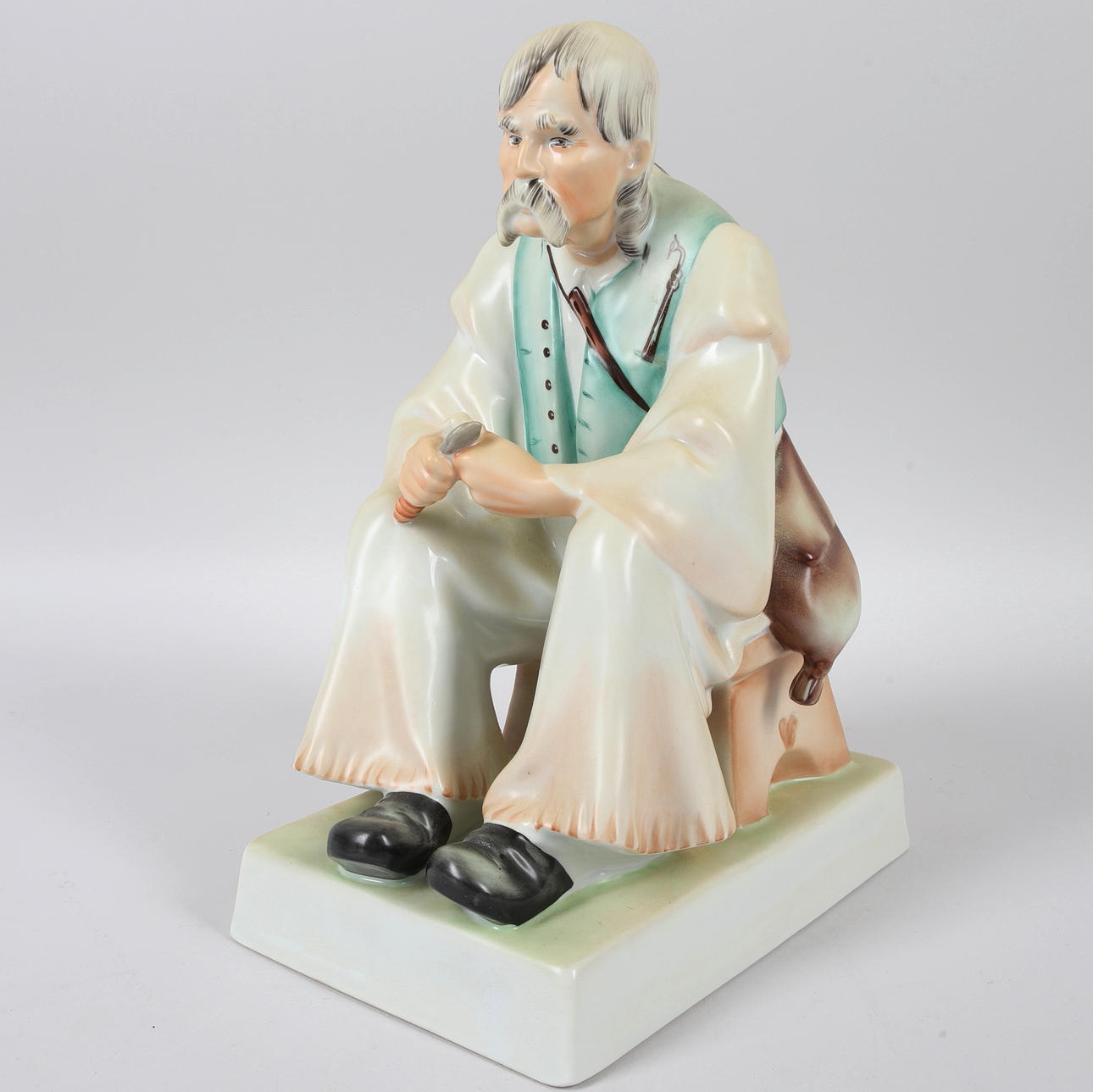 FIGURINE, porcelain, Zsolnay Pecs, Hungary.