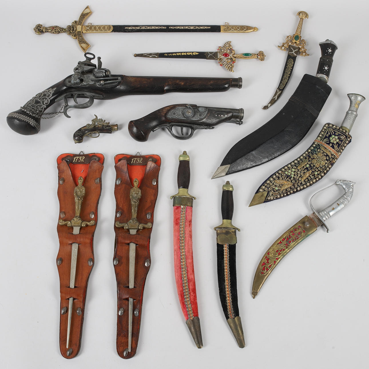 ORNAMENTAL WEAPONS, 13 pcs.