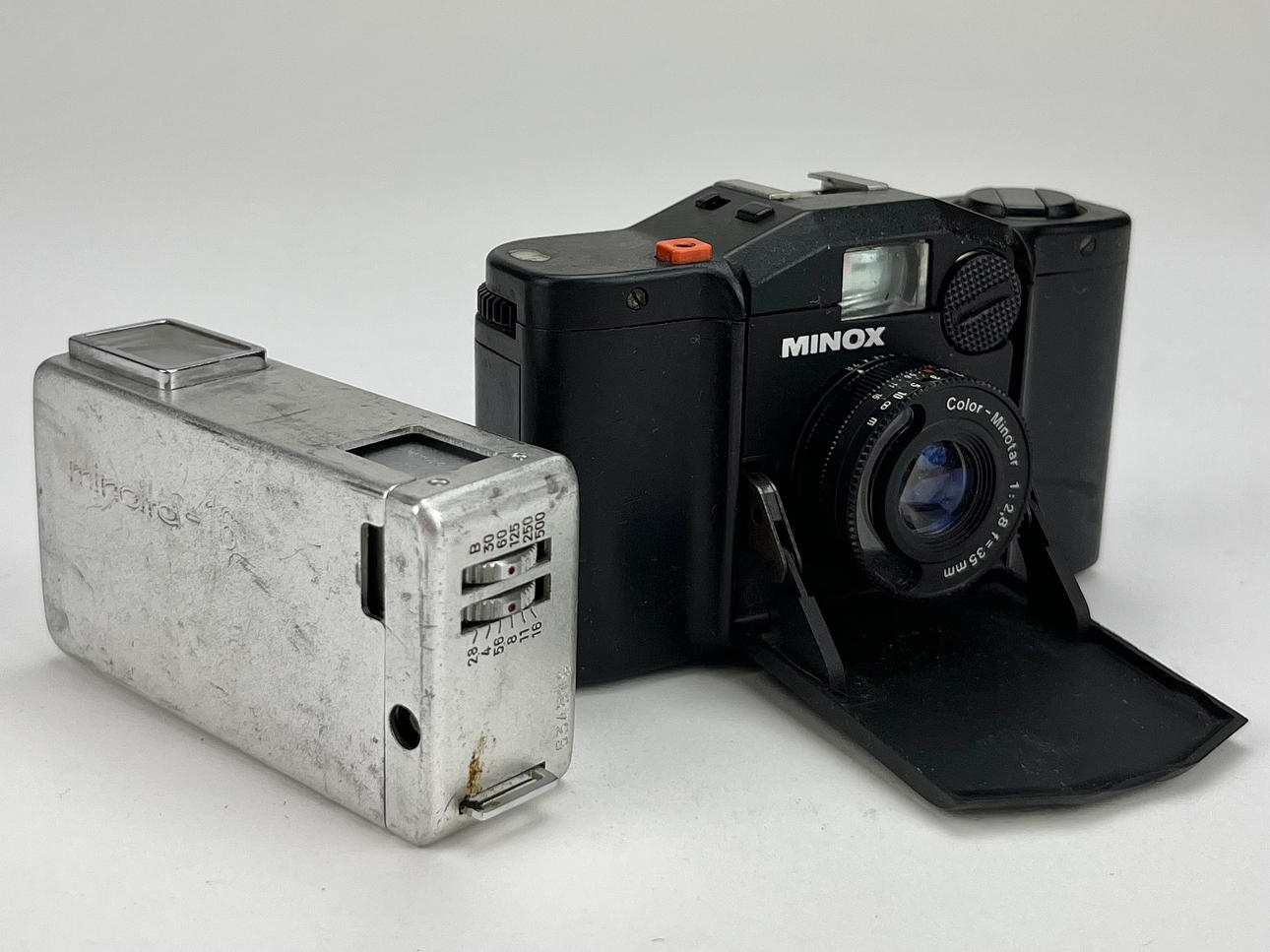 CAMERA, Minox 35 GL and CAMERA, Minolta-16.