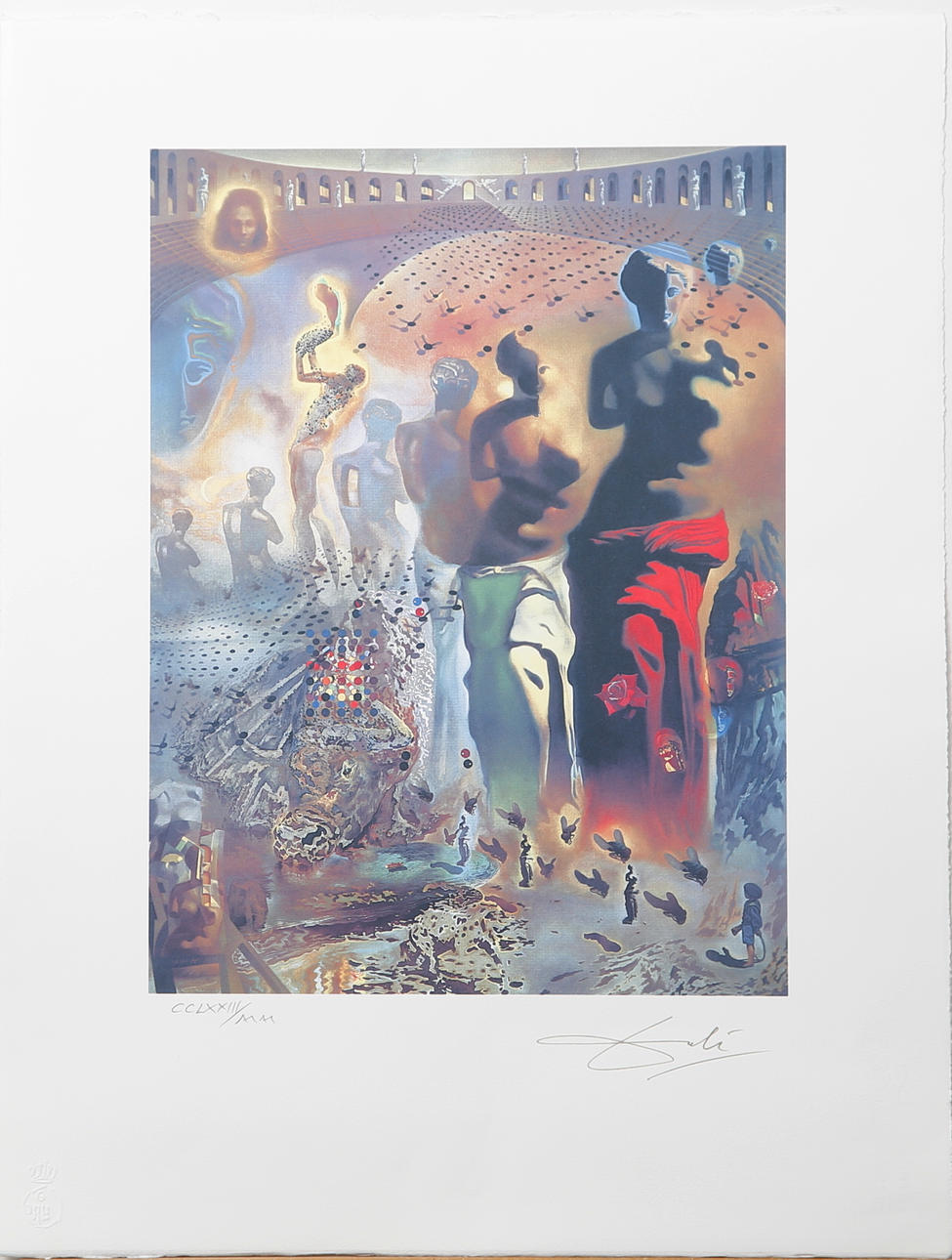 SALVADOR DALI. Le Hallucinogenic Toreador, färglitografi nr CCLXXIII/MM, signerad Dali.