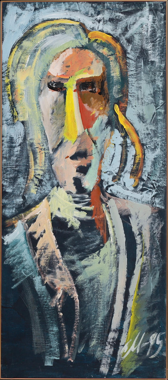 MAGNUS DAHLBÄCK. Keith Richards, Oil on canvas, signed and dated -95.