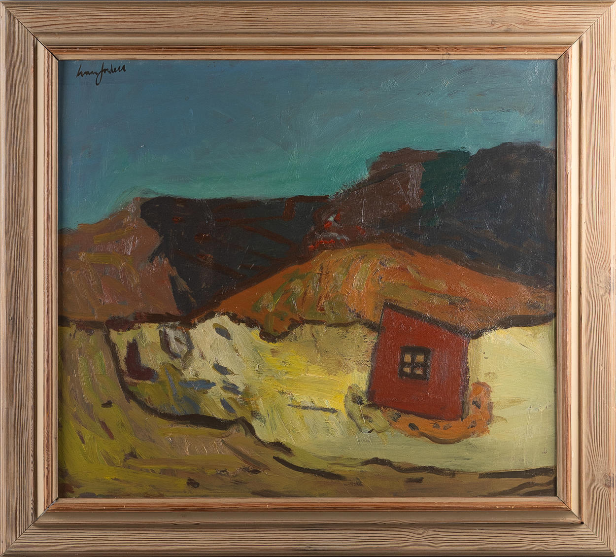 IVAN JORDELL. Oil on panel, landscape, signed.