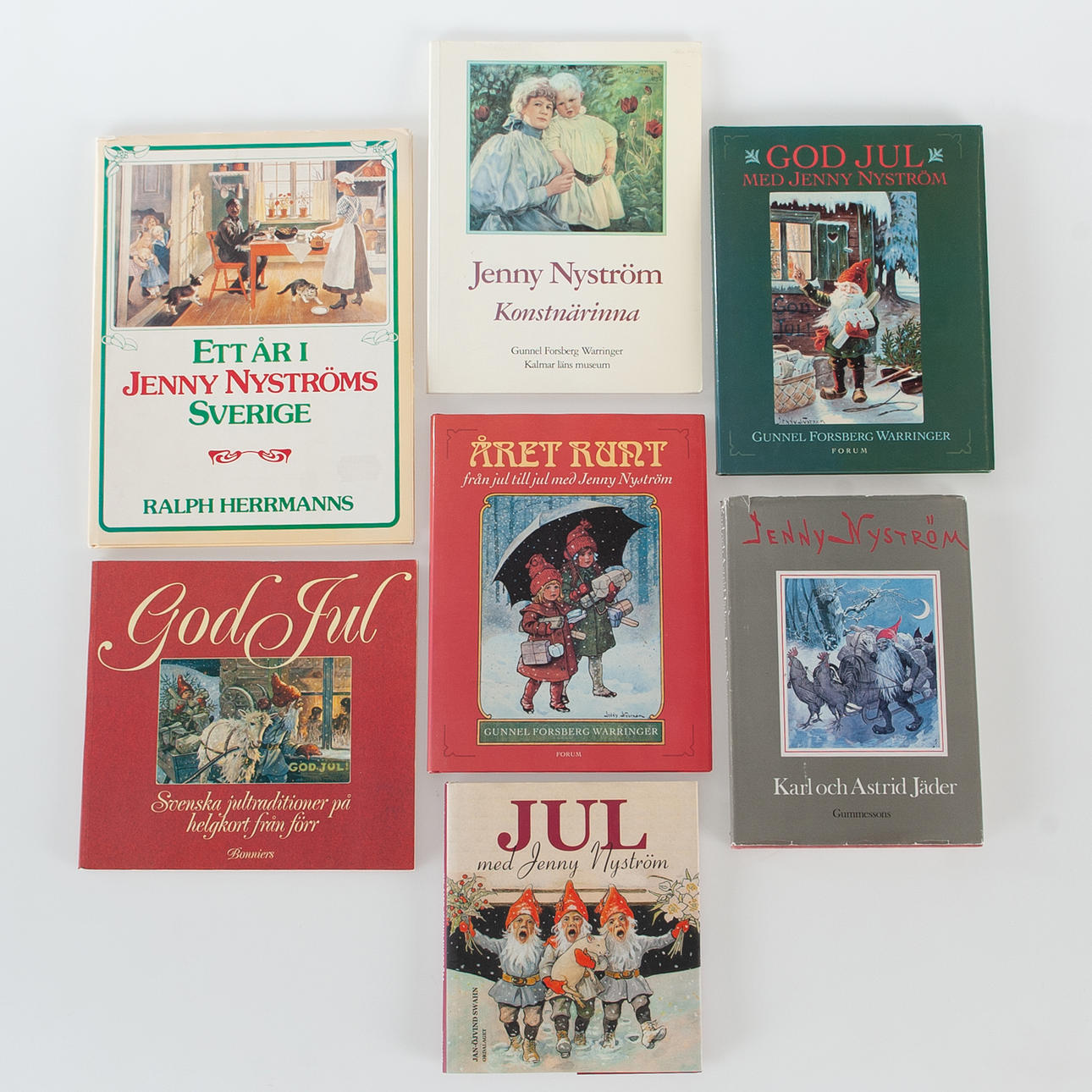 BOOKS. 7 pcs, JENNY NYSTRÖM.