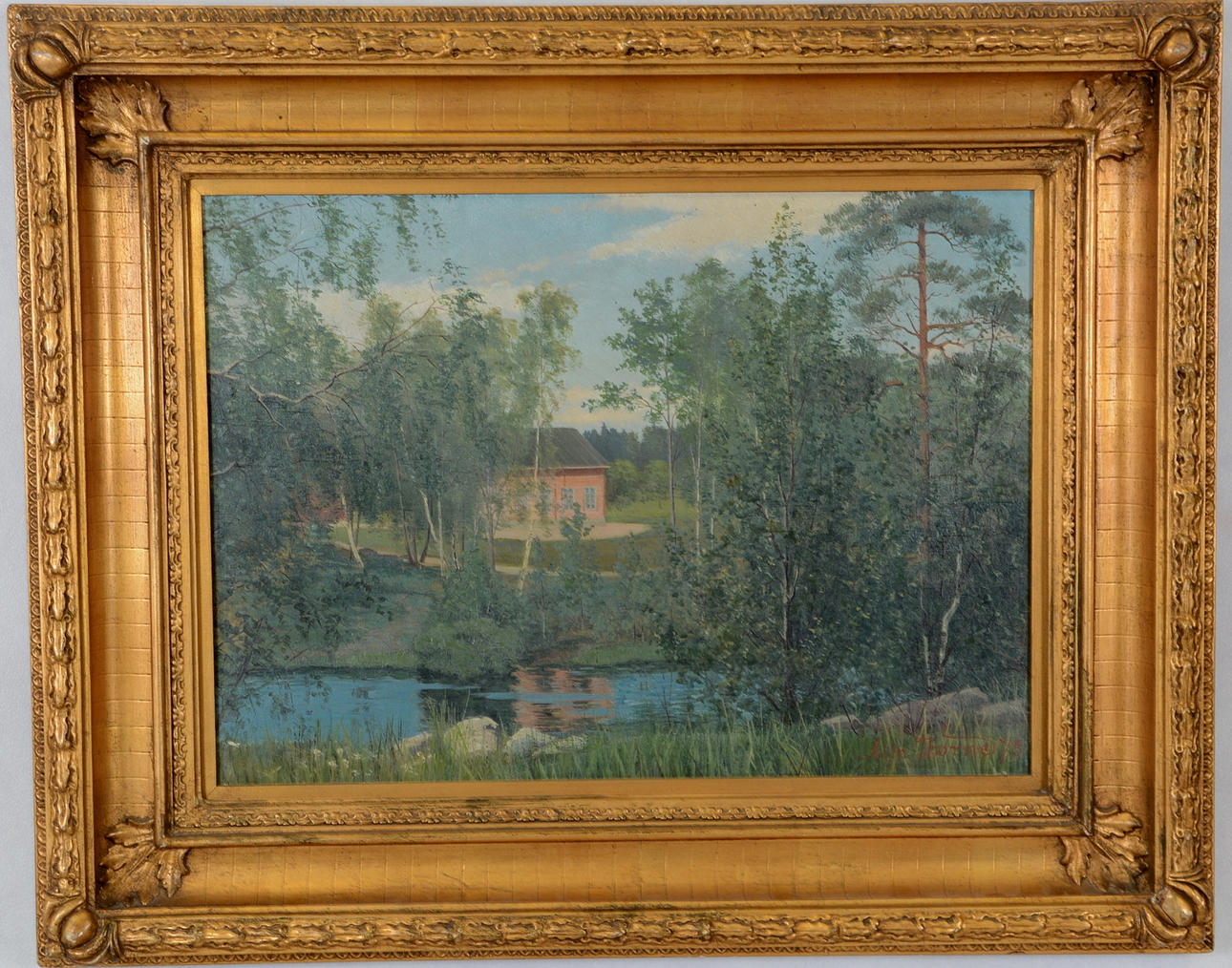 ALFRED THÖRNE. Olja på pannå.