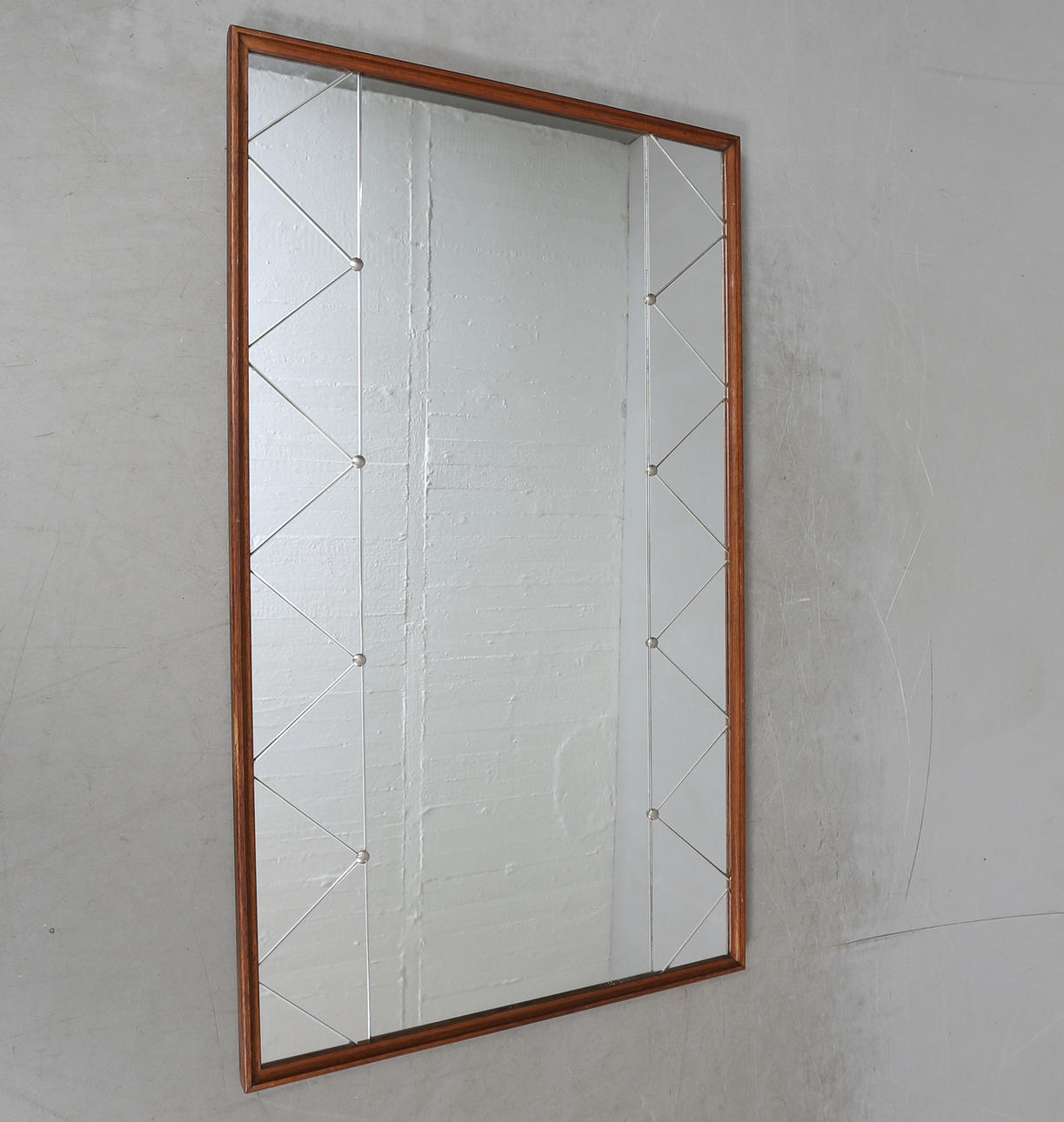 A Swedish Modern mirror, mid 20th century.