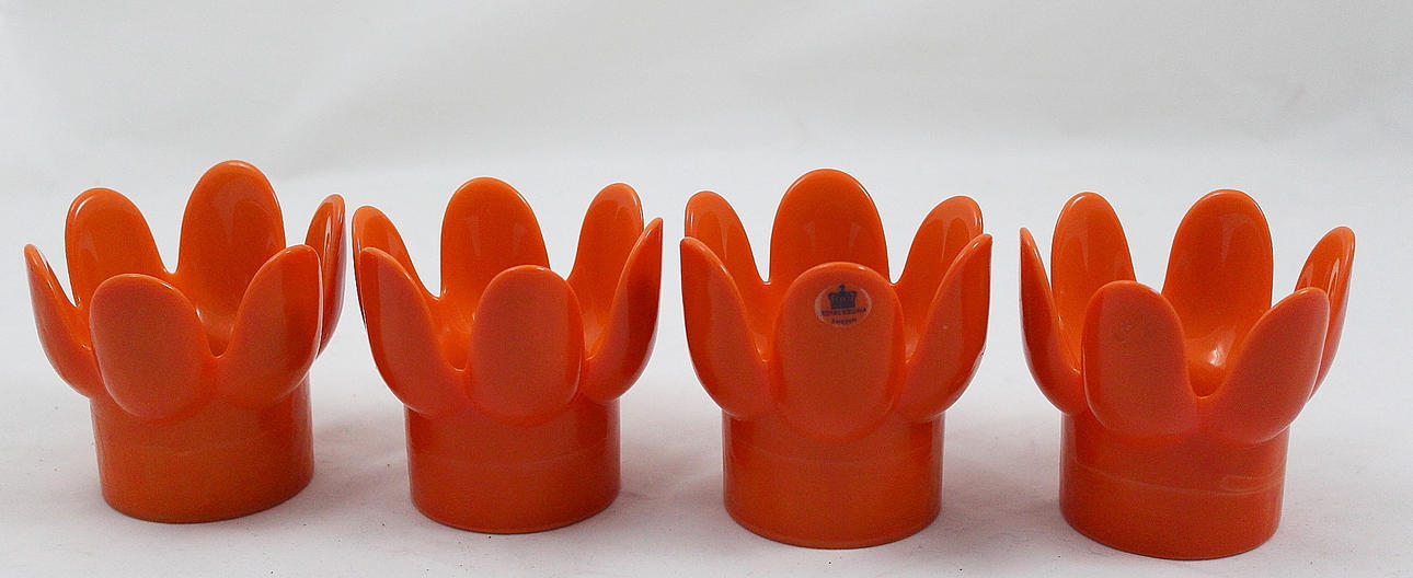 LJUSSTAKAR, 4 st, porslin, Royal Krona.