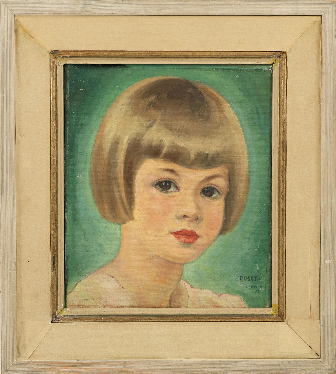 EINAR NERMAN. “Rosita”, oil on canvas, mounted on panel, signed, dated 35.