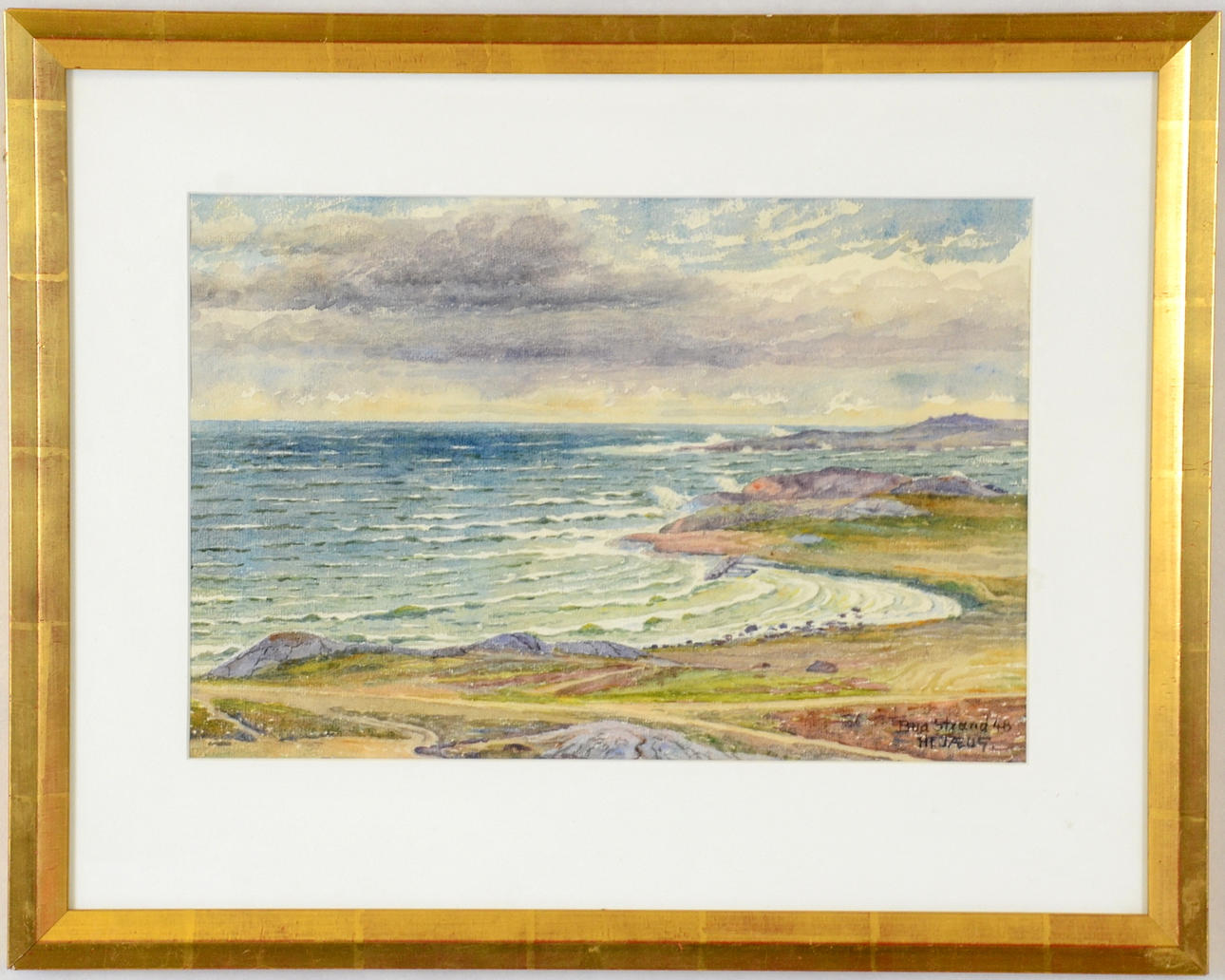 JOHN HEADEUS. Akvarell.