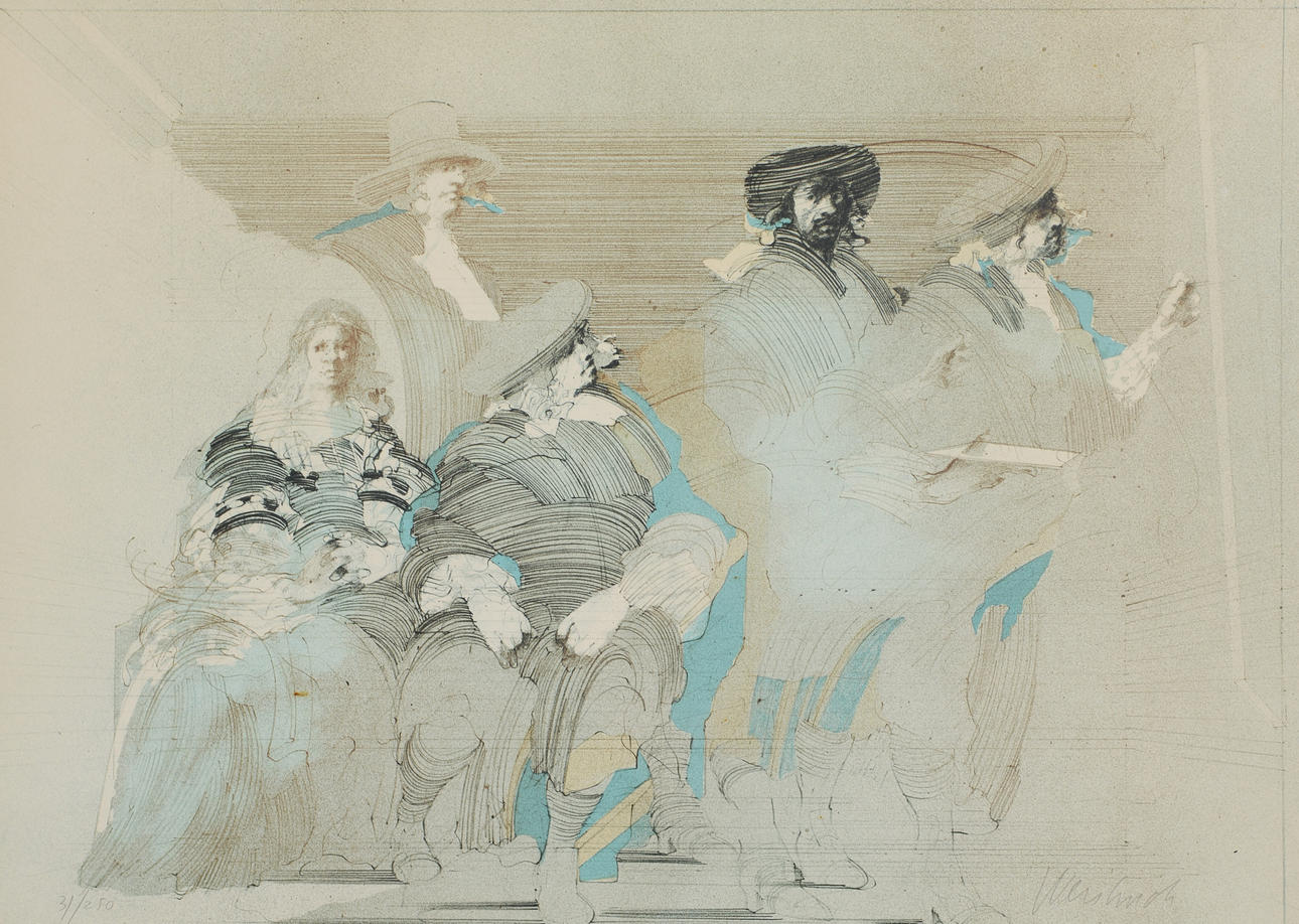 CLAUDE WEISBUCH. Lithograph in colours, signed, numbered 31/250.