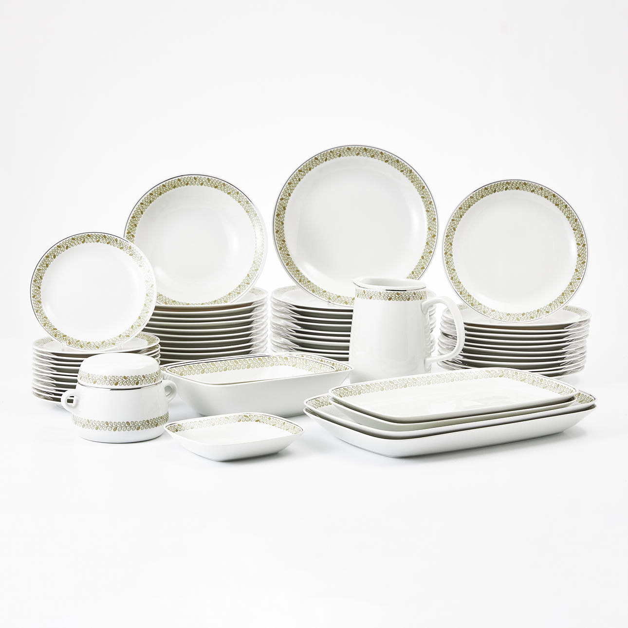 MATSERVIS, 55 delar, "Harmoni" Rörstrand, 1960-tal.