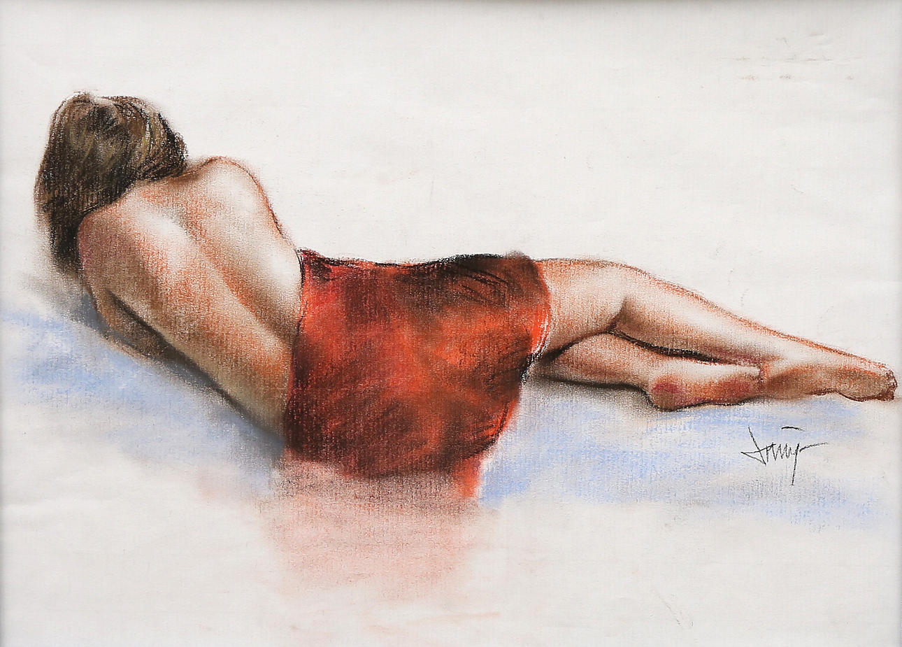 DOMINGO ALVAREZ. Una joven.