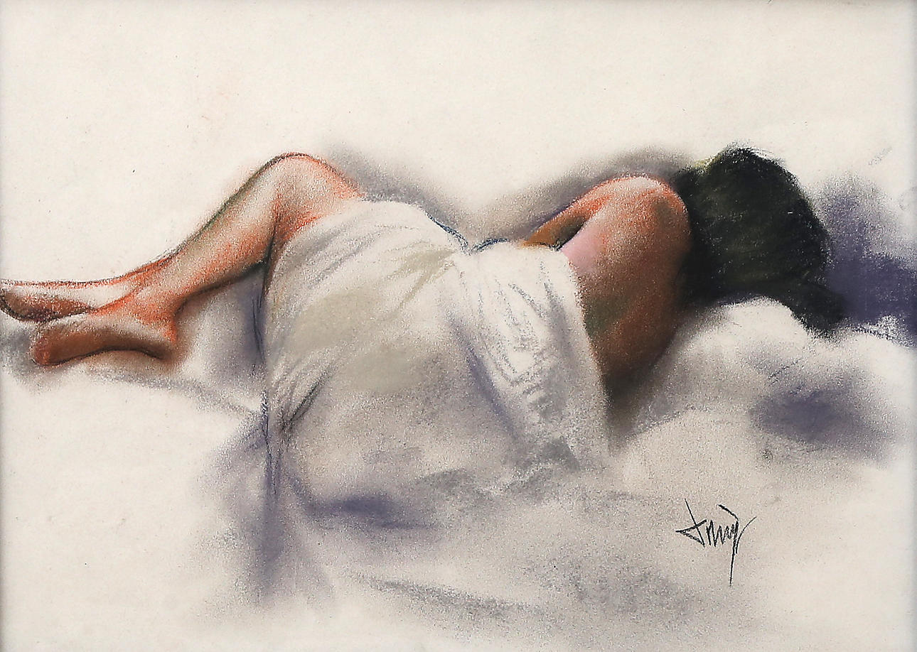 DOMINGO ALVAREZ. Una joven.