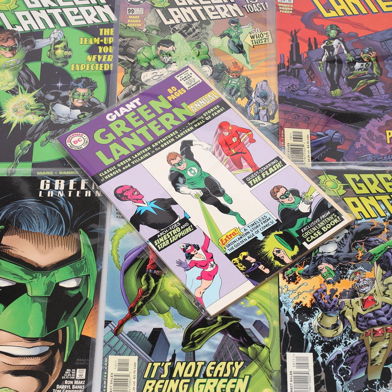 SERIETIDNINGAR, Green Lantern, DC Comics, sent 1990-tal.