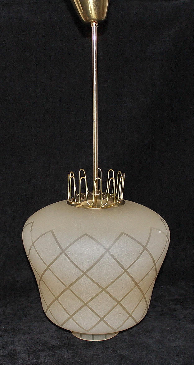 LAMPA, glas, mässing.