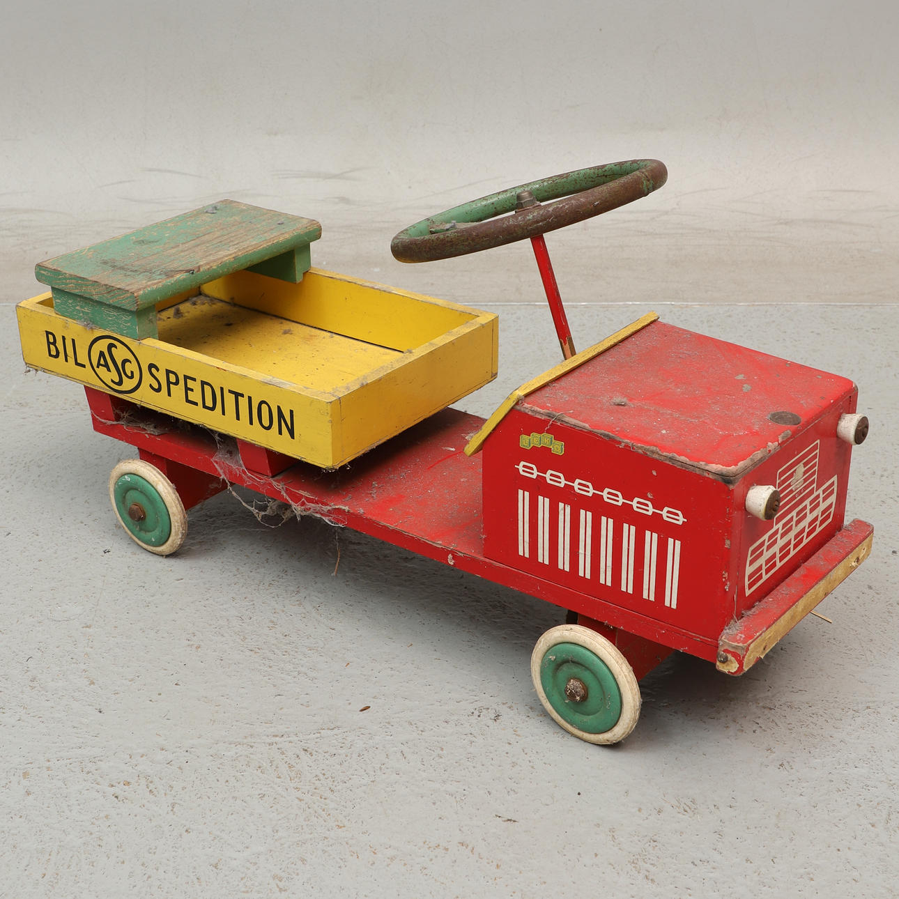 SPIELZEUGWAGEN, Holz, ASG Autospedition.