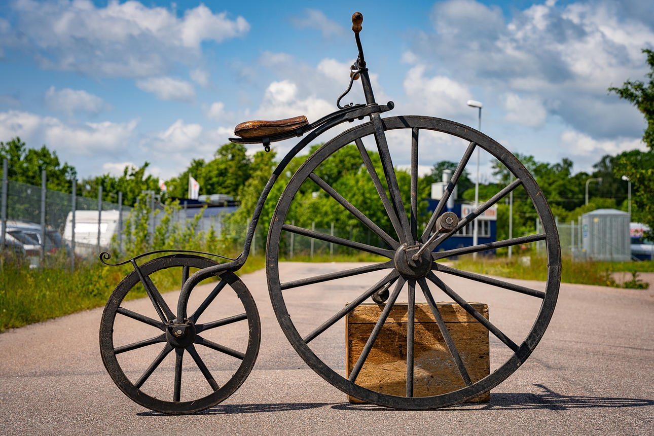 TRAMPCYKEL, smide, ca 1860-1880.