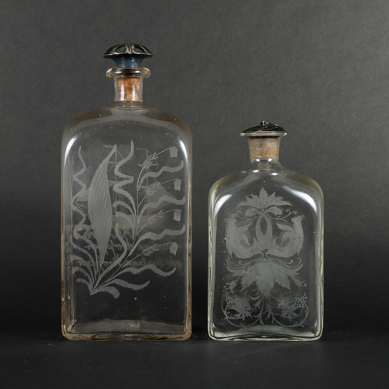 BRANDY FLASKER 2 stk.