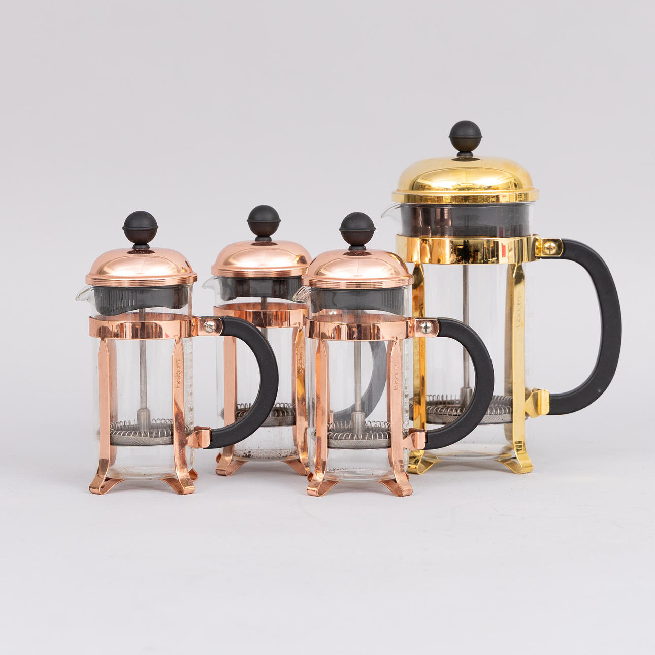 PRESSKANNOR 4 stycken Bodum, Danmark.