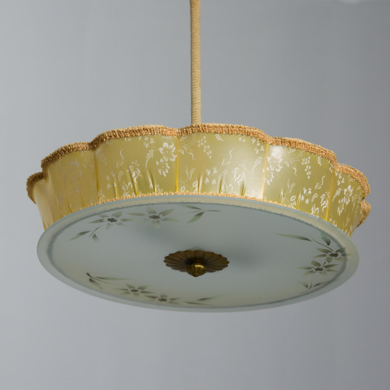 An art deco ceiling lamp, 1930s.