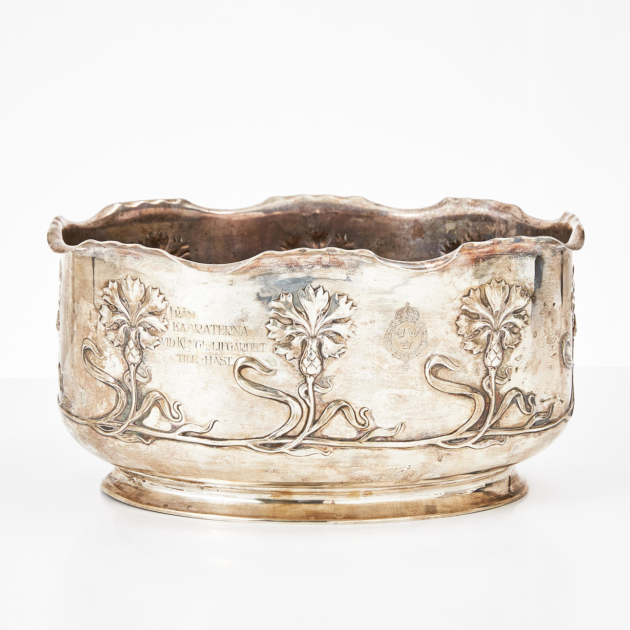 Ein silberner Weinkühler von K. Andersson, Stockholm, 1911.