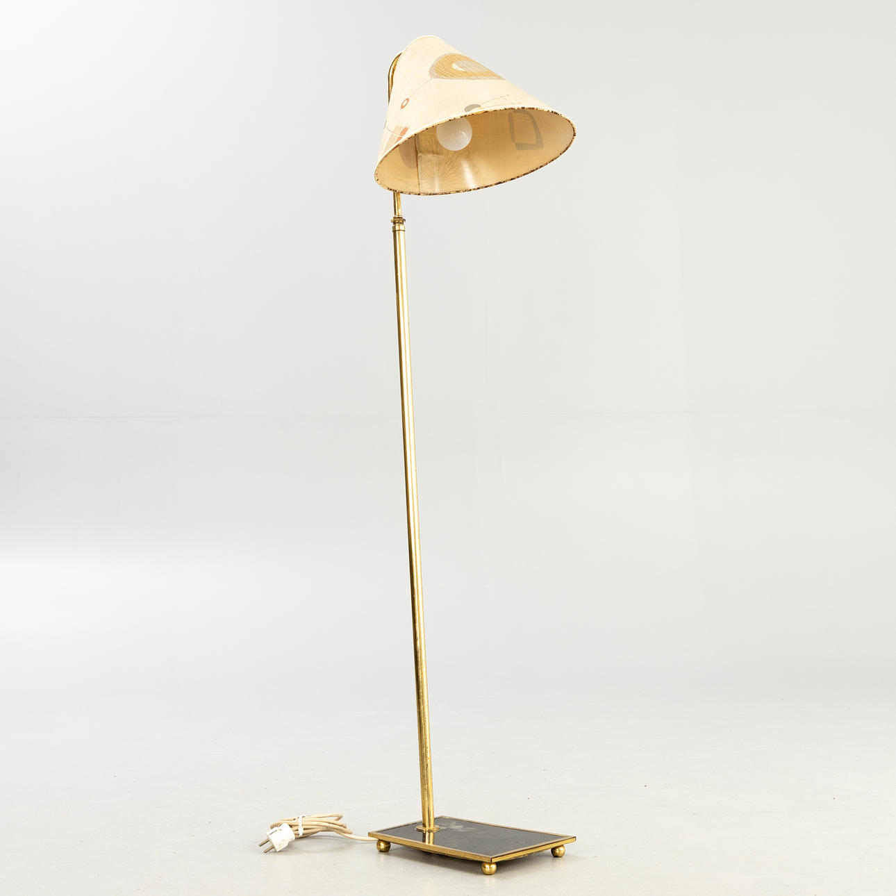 Brass floor lamp, 1950s.