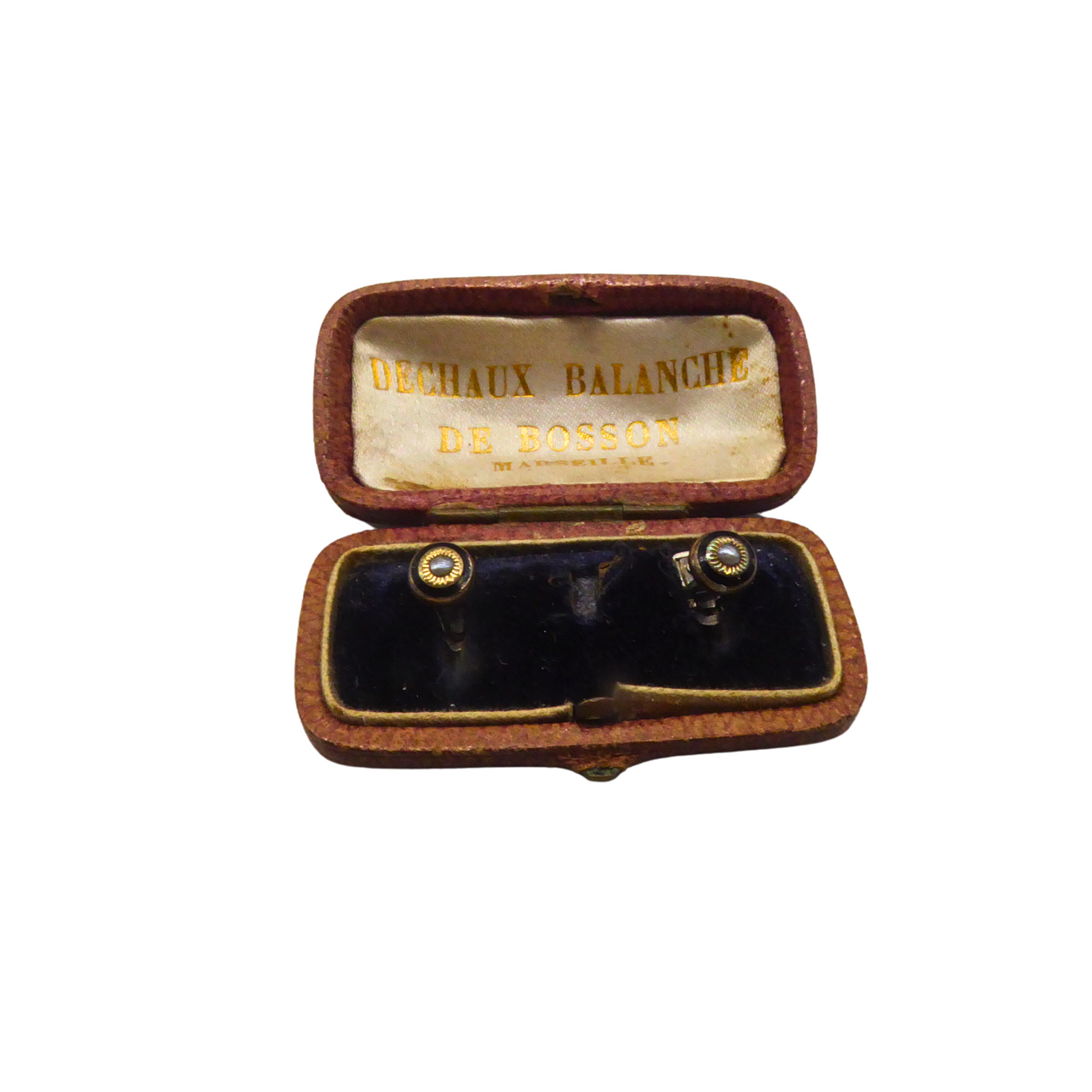 CHRISTENING CUFFLINKS IN ORIGINAL PACKAGING.